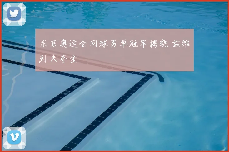 东京奥运会网球男单冠军揭晓 兹维列夫夺金